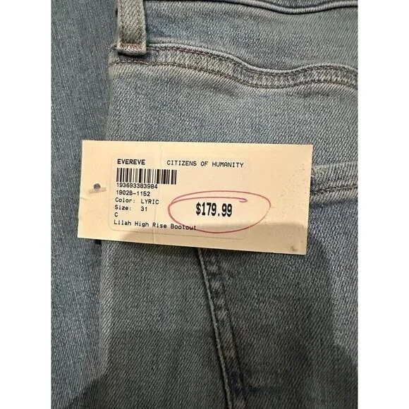 NWT Evereve Citizens of Humanity Lilah High Rise Bootcut Stretch Jeans Size 31 - Picture 8 of 16